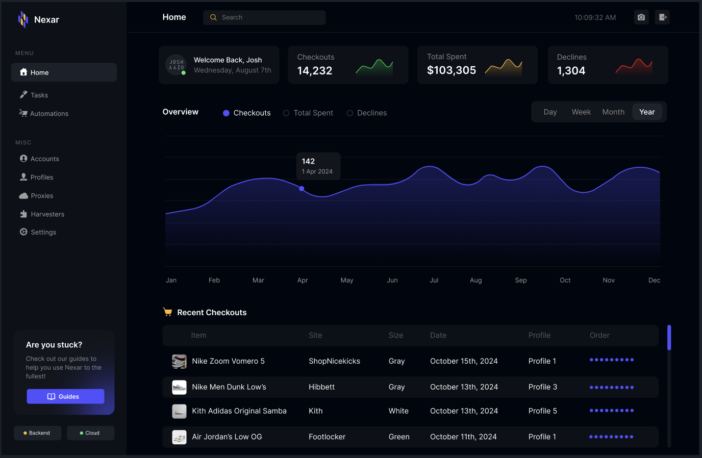 Nexar Dashboard Interface