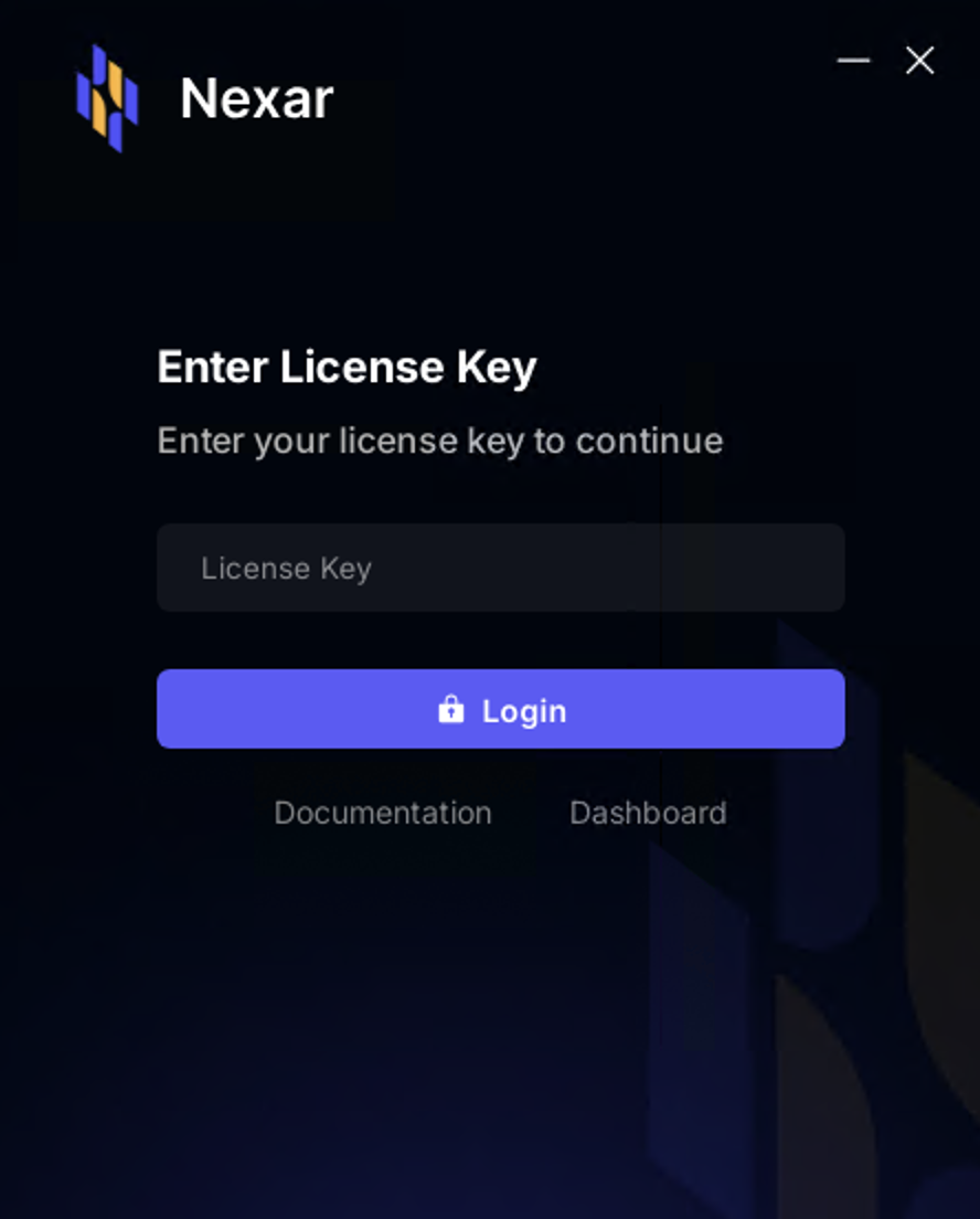 Enter license key